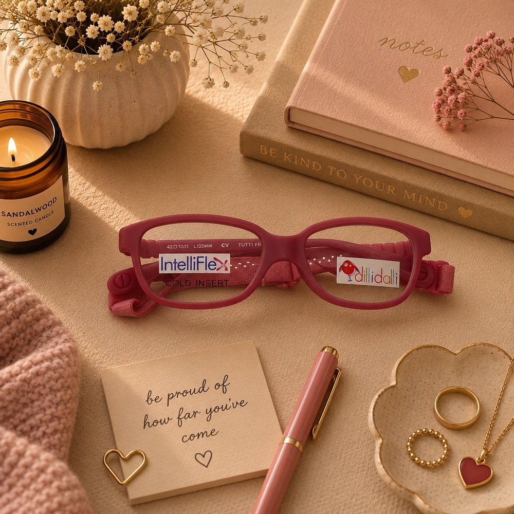 Dilli Dalli IntelliFlex Kids Glasses Frames Raspberry Tutti Frutti